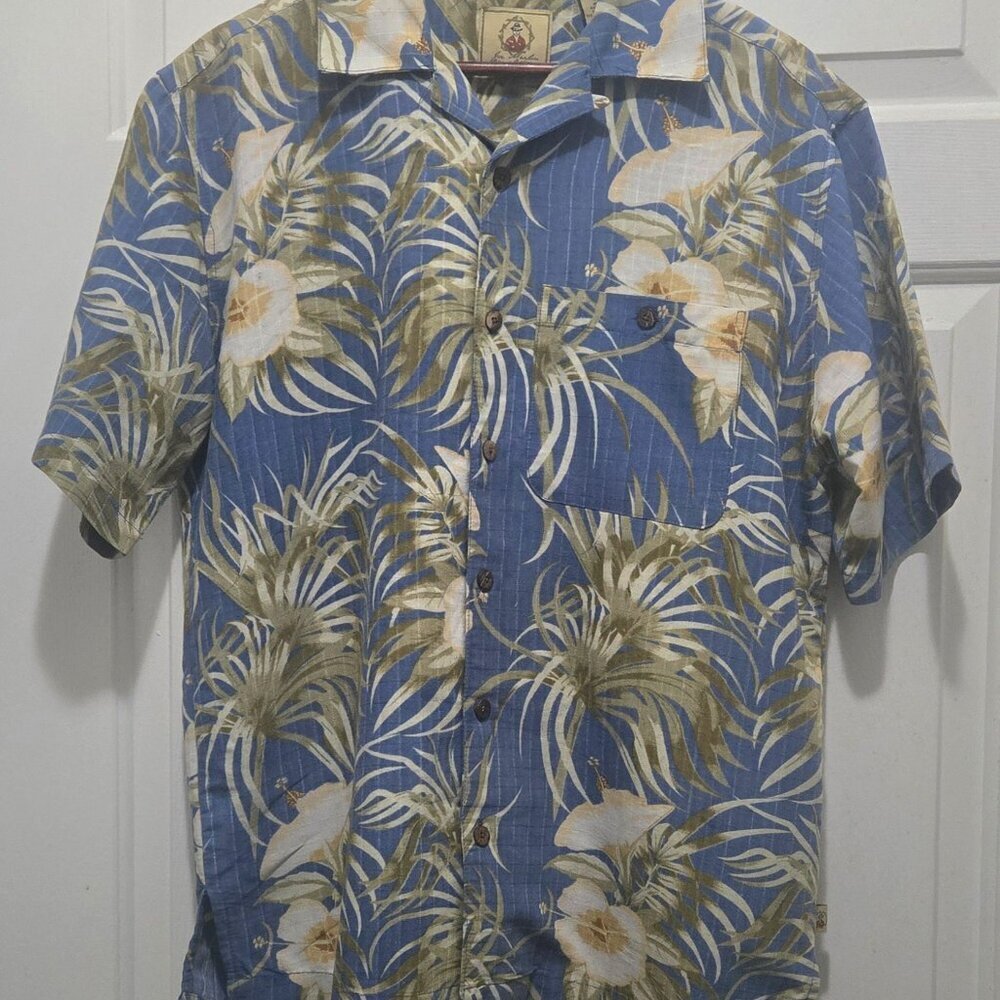 Joe Marlin Original Outfitters Classic Rayon Blend Packable Hawaiian Shirt